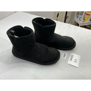 Womans Old Navy Pull On Ankle Boots 8 Black Lined Light Weight